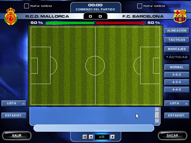 Pantalla de partido
